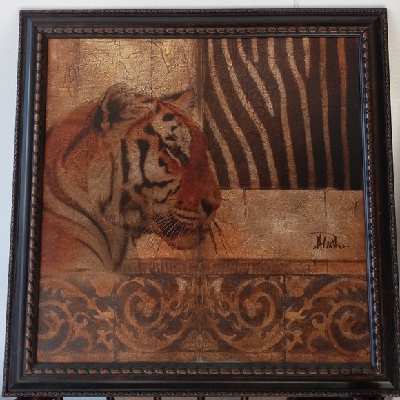 Decor Wall Animal Picture of a Zebra 2x2 ft No Glass - Picture 4 of 4